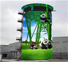 鋼鐵公司130米煙囪外壁刷航標(biāo)施工重點